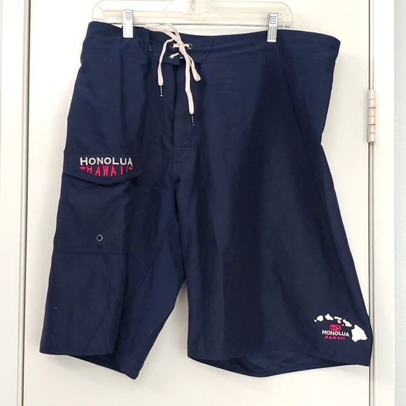 Swim Honolua Hawaii Mens 42 Navy Blue Board Shorts Poshmark